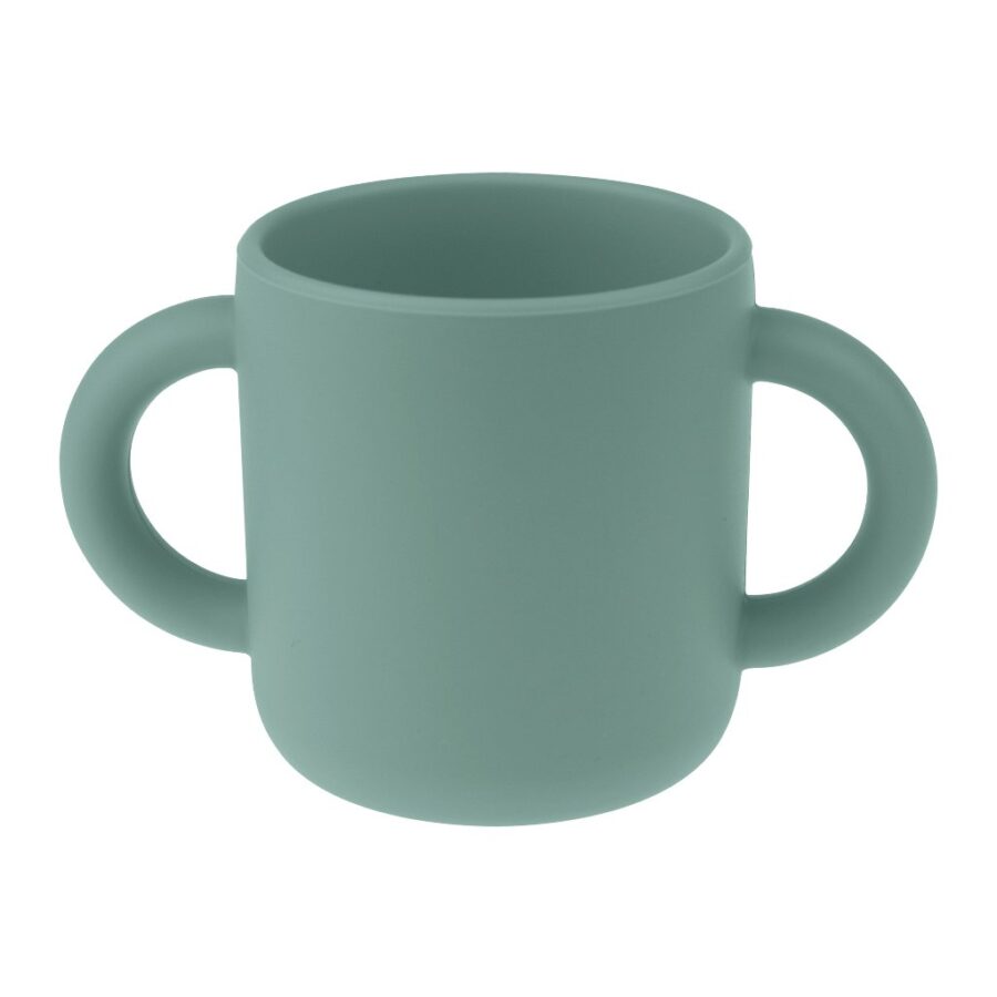 MIMIO Silikonový učící hrneček - OIL GREEN