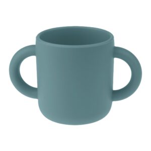 MIMIO Silikónový učiaci hrnček – SMOKE BLUE