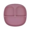 MIMIO Silikonový dělený talíř s protiskluzem - BLUSH