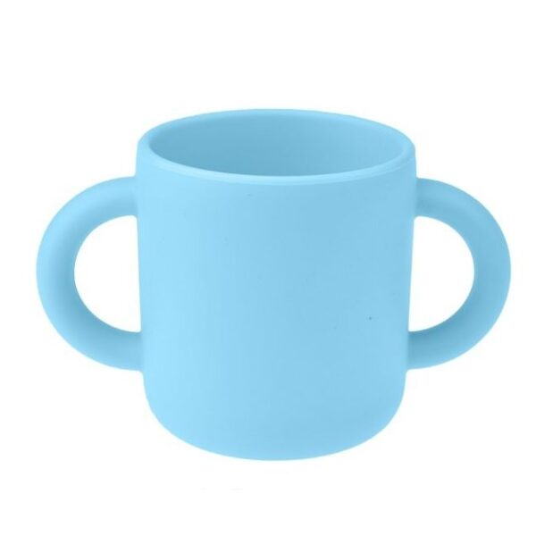 MIMIO Silikonový učící hrneček - BABY BLUE