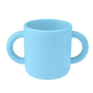 MIMIO Silikónový učiaci hrnček – BABY BLUE