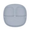 MIMIO Silikonový dělený talíř s protiskluzem - LIGHT GREY