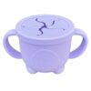 MIMIO Silikónový kelímok na desiatu Tučniak – PASTEL LILAC