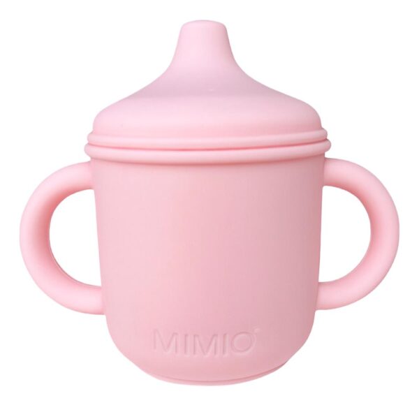 MIMIO Silikónový hrnček s náustkom – ROSE