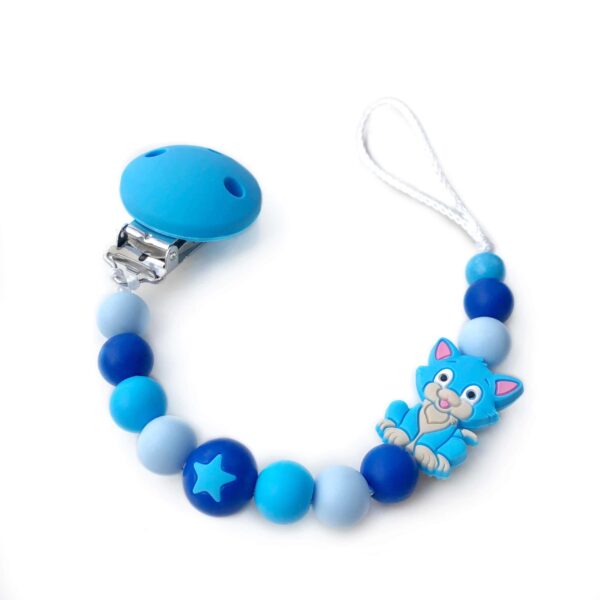 MIMIO Klip na dudlík - Blue cat