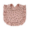 MIMIO Bryndák/Slintáček mušelínový s volánkem - Tiny flowers pink