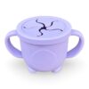 MIMIO Silikónový kelímok na desiatu Tučniak – PASTEL LILAC
