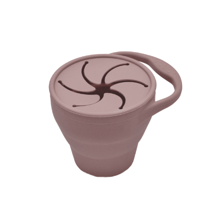 MIMIO Silikonový kelímek na svačinu skládací - PALE MAUVE