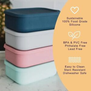 MIMIO Svačinový box silikonový - Baby Blue