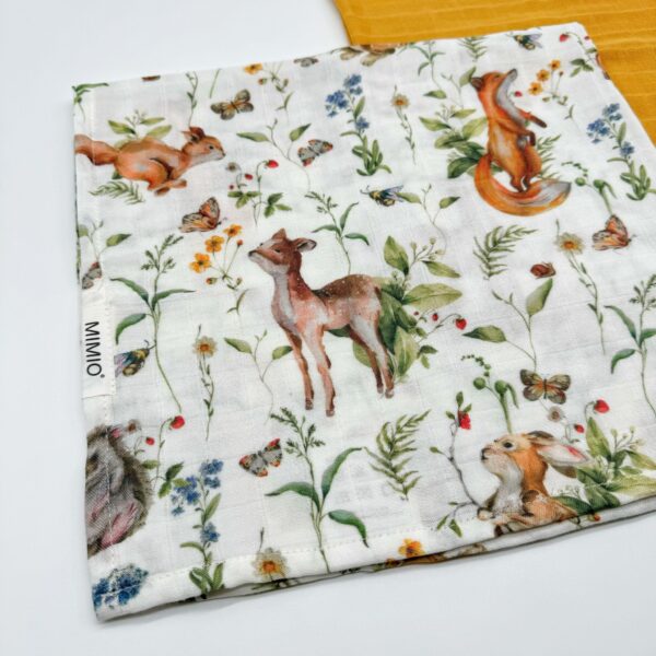 MIMIO Set látkových plenek 2ks - FOREST ANIMALS