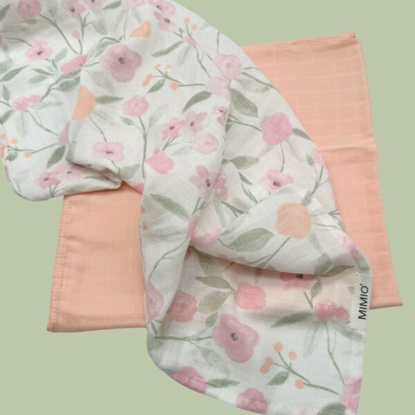 MIMIO Set látkových bambusových plenek 2ks - SPRING LEAFY