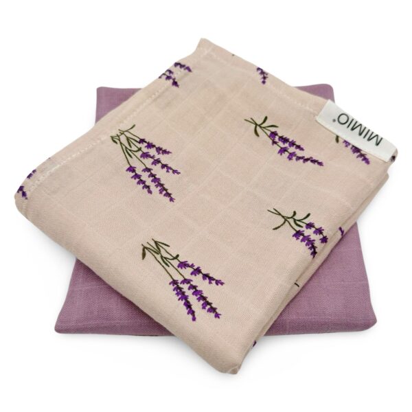 MIMIO Set látkových bambusových plenek 2ks - LAVENDER