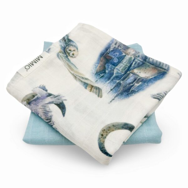 MIMIO Set látkových bambusových plenek 2ks - OWL