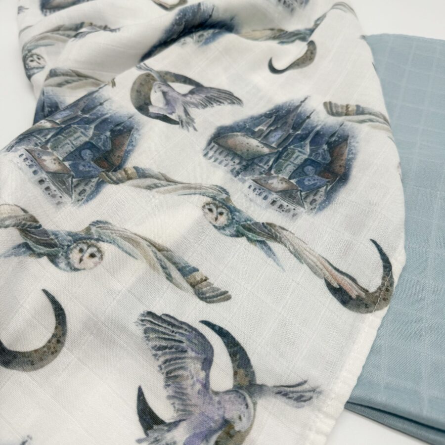 MIMIO Set látkových bambusových plenek 2ks - OWL