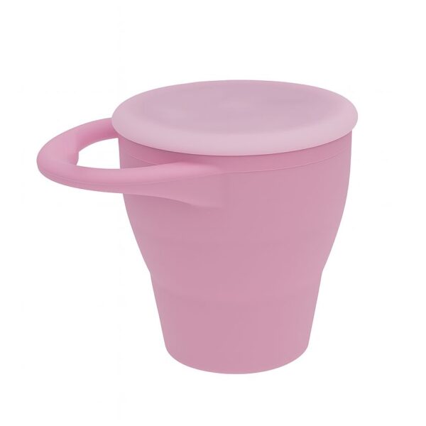 MIMIO Silikónový kelímok na desiatu skladací – BLUSH
