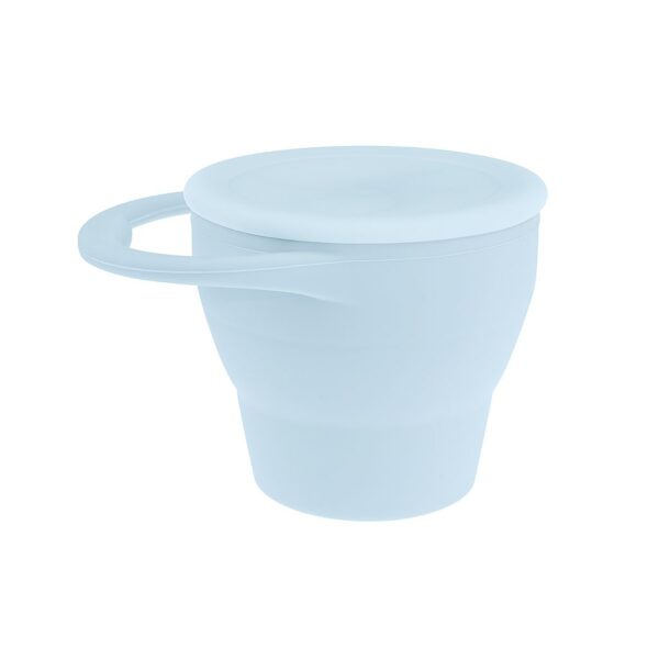 MIMIO Silikónový skladací kelímok na desiatu - PASTEL BLUE