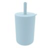 MIMIO Silikónový kelímok so slamkou – PASTEL BLUE