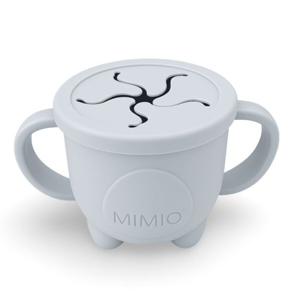 MIMIO Silikónový kelímok na desiatu Tučniak – LIGHT GREY