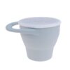 MIMIO Silikónový kelímok na desiatu skladací - LIGHT GREY