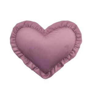 MIMIO Vankúšik HEART s volánikom VELVET – Bordó
