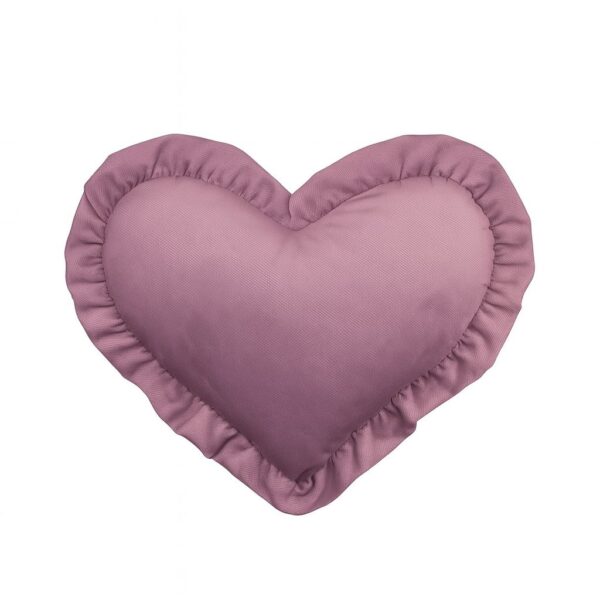 MIMIO Vankúšik HEART s volánikom VELVET – Bordó
