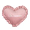 MIMIO Vankúšik HEART s volánikom VELVET – Ružová