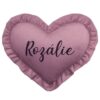 MIMIO Vankúšik HEART s volánikom VELVET – Bordó