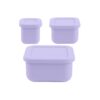 MIMIO Silikónové desiatové boxy 3 ks – PASTEL LILAC