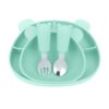 MIMIO Silikónový jedálenský set BEAR – MINT