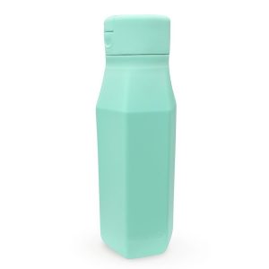 MIMIO silikónová fľaša na pitie so slamkou vo farbe MINT. Objem 350 ml.