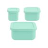 MIMIO Silikónové desiatové boxy 3 ks – MINT