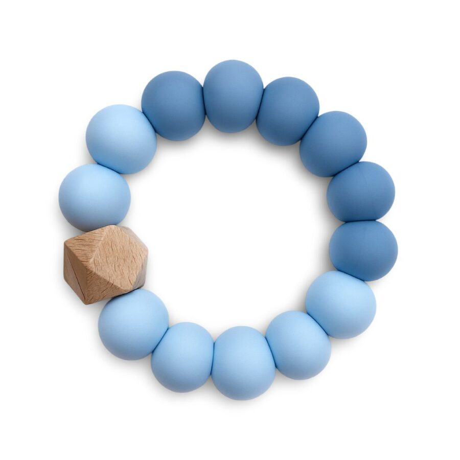 MIMIO Okrúhle hryzátko do ručičky – Sky Blue
