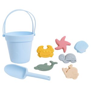 MIMIO Silikónové vedierko na piesok MOŘE – Baby Blue