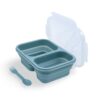 MIMIO Silikónový desiatový box skladací malý – SMOKE BLUE