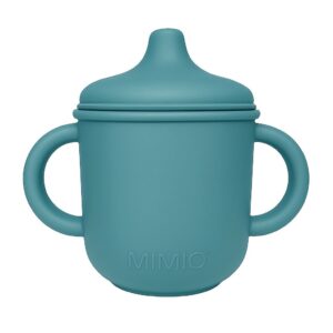 MIMIO Silikónový hrnček s náustkom – SMOKE BLUE