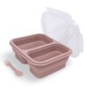 MIMIO Silikónový desiatový box skladací malý – PALE MAUVE
