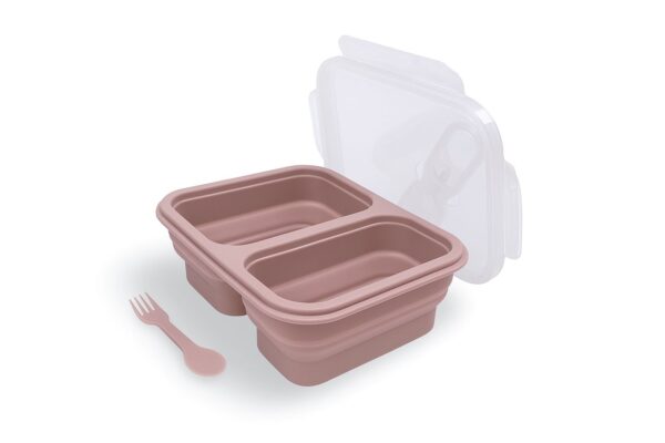 MIMIO Silikónový desiatový box skladací malý – PALE MAUVE