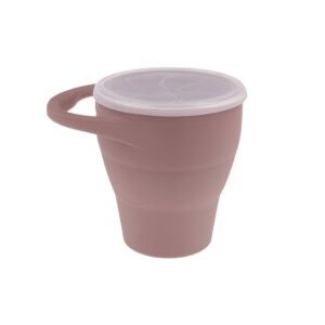 MIMIO Silikónový kelímok na desiatu skladací – PALE MAUVE