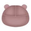 MIMIO Silikónový tanier BEAR – PALE MAUVE