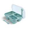 MIMIO silikónový desiatový box skladací veľký – OIL GREEN