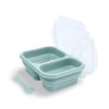MIMIO Silikónový desiatový box skladací malý – OIL GREEN