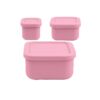 MIMIO Silikónové desiatové boxy 3 ks – BLUSH
