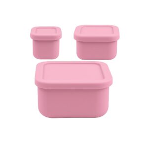 MIMIO Silikónové desiatové boxy 3 ks – BLUSH