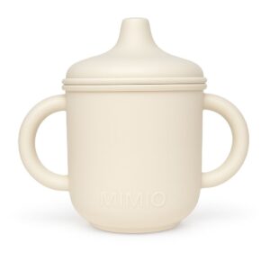 MIMIO Silikónový hrnček s náustkom – IVORY