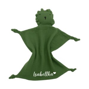 MIMIO Mušelínový mojkáčik LEV ( s menom) – ARMY GREEN