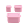 MIMIO Silikonové svačinové boxy 3 ks - BLUSH