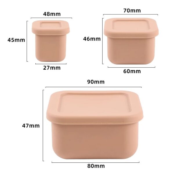 MIMIO Silikonové svačinové boxy 3 ks