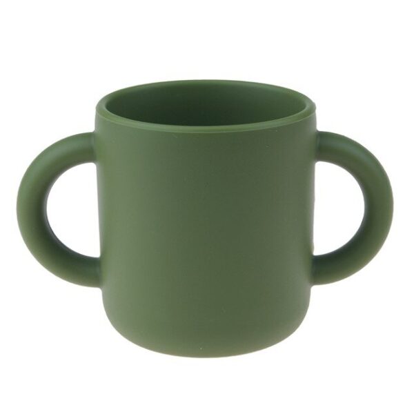 MIMIO Silikónový učiaci hrnček – ARMY GREEN
