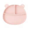 MIMIO Silikónový tanier BEAR – SOFT PINK