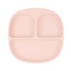 MIMIO Silikónový delený tanier s protišmykovou prísavkou – SOFT PINK